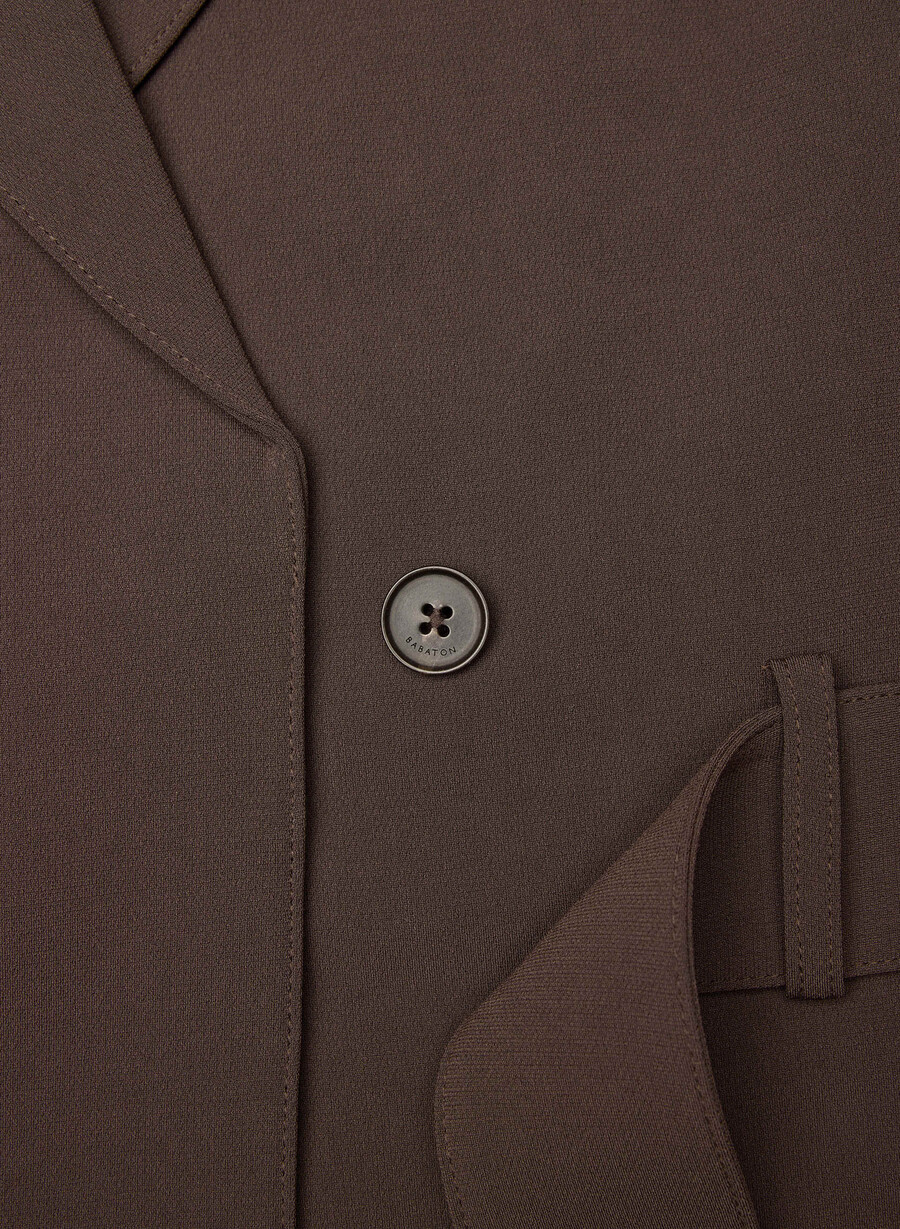 trench postage - sway crepe rich mocha brown
