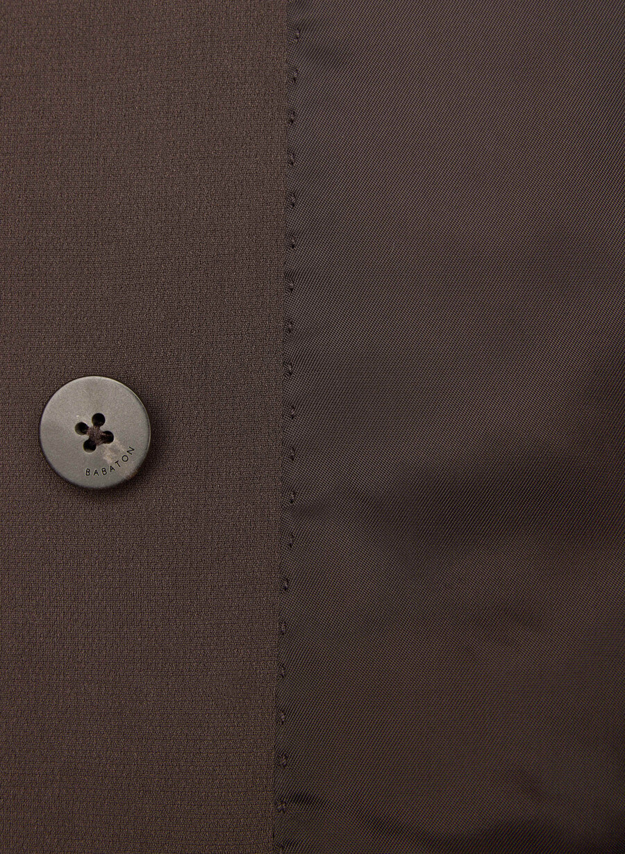 trench postage - sway crepe rich mocha brown