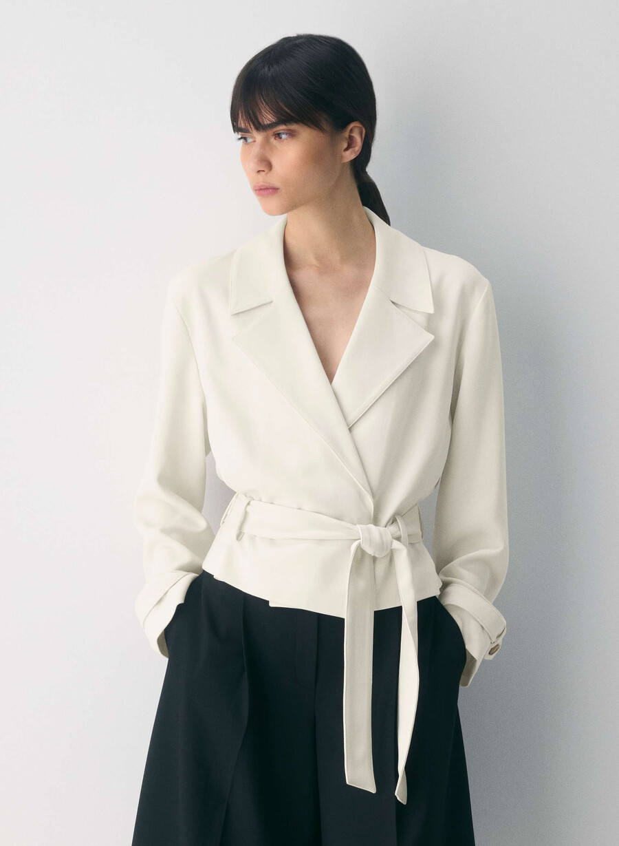 trench postage - sway crepe vintage white