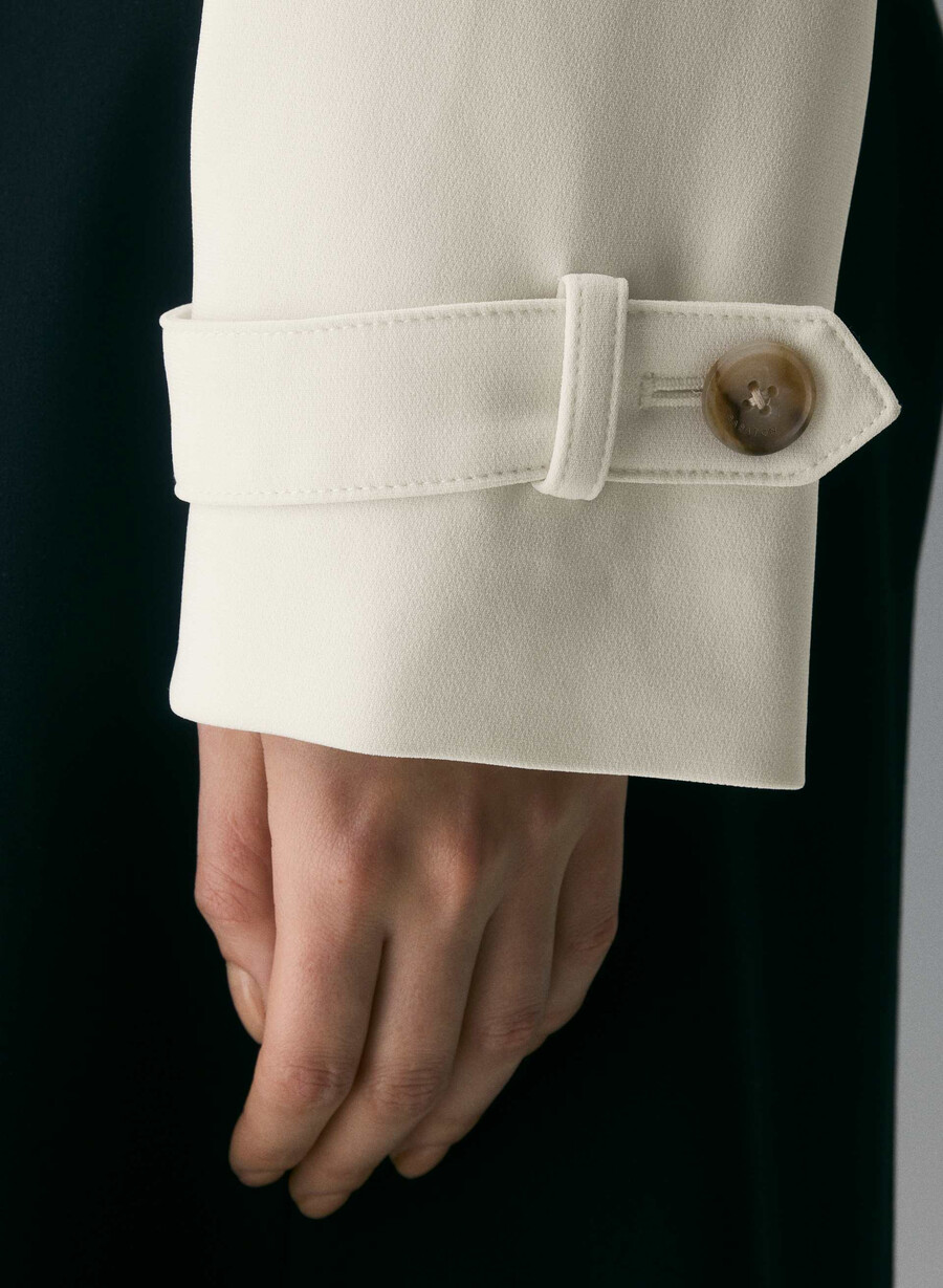 trench postage - sway crepe vintage white