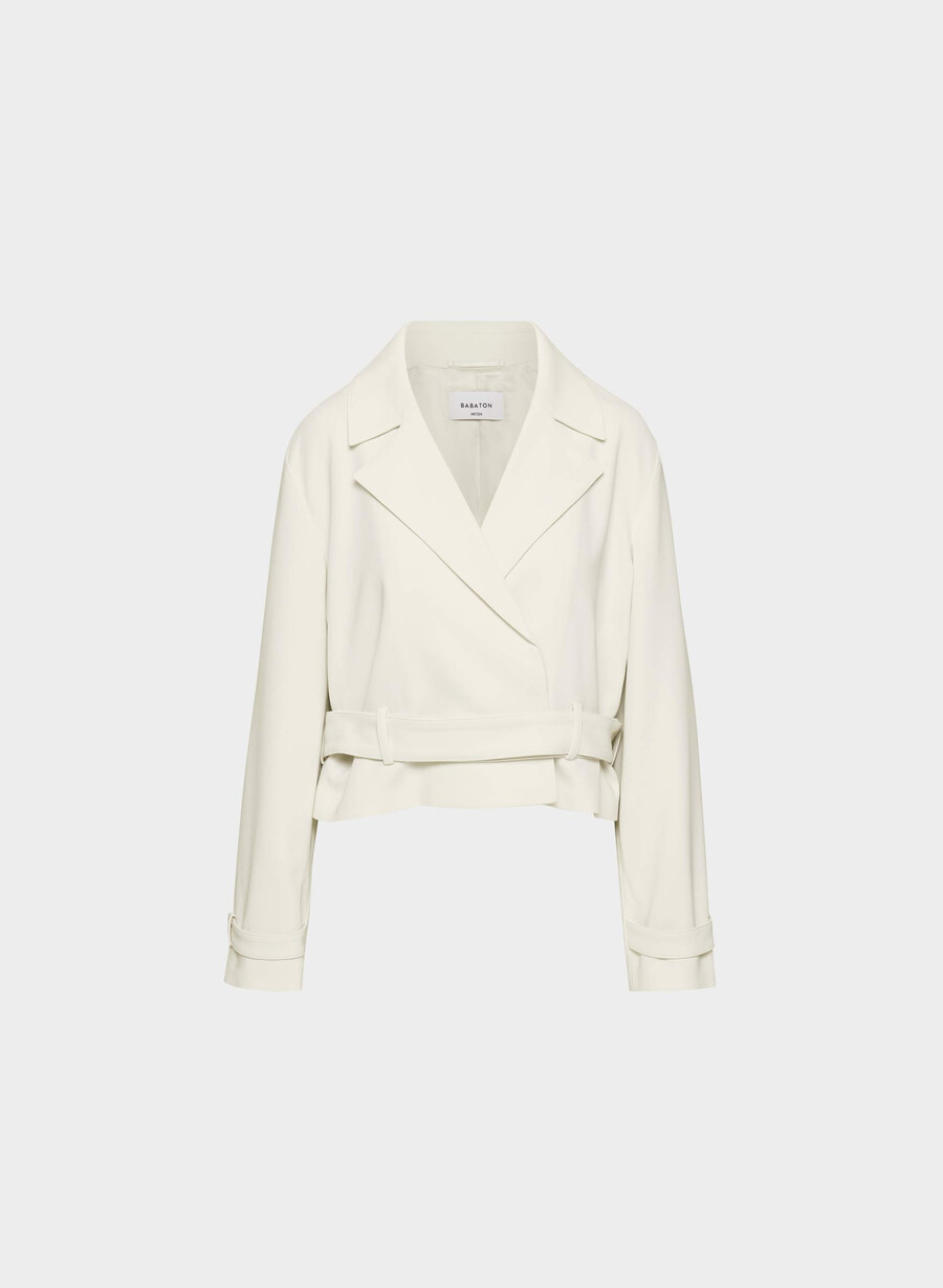 trench postage - sway crepe vintage white
