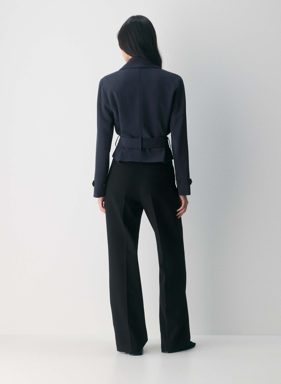 trench postage - sway crepe dark night navy