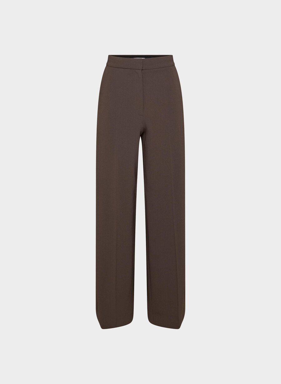 pantaloni leeway - crepe sway rich mocha brown