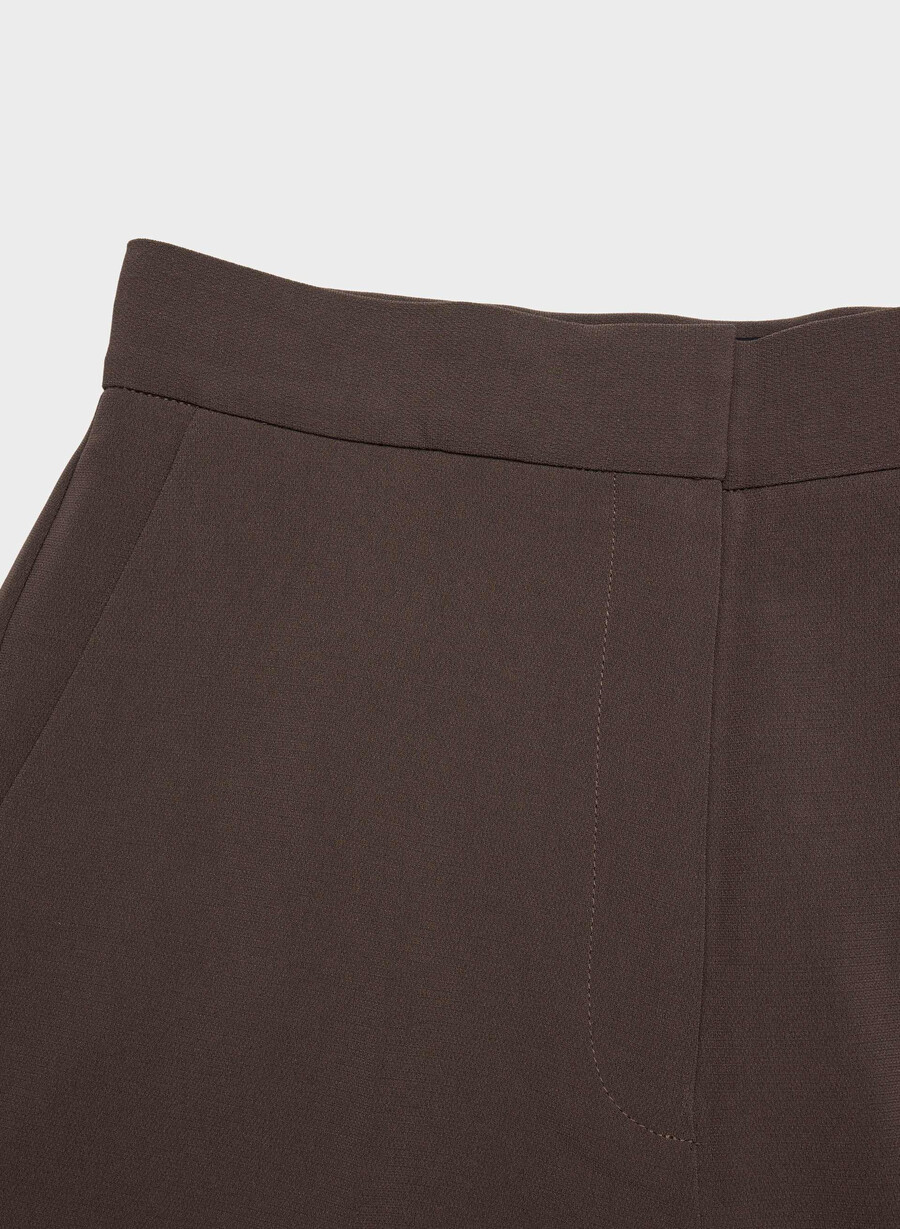 pantaloni leeway - crepe sway rich mocha brown