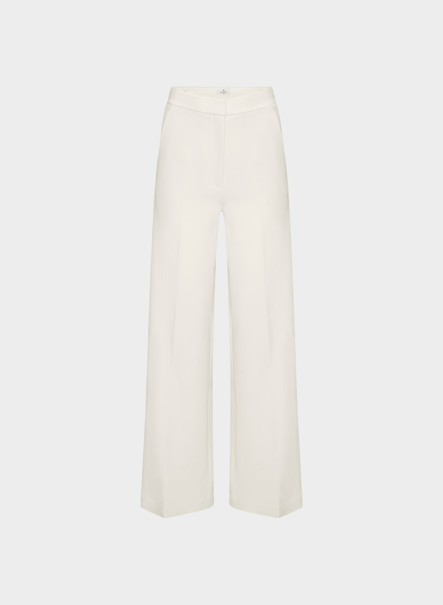 pantaloni leeway - crepe sway vintage alb