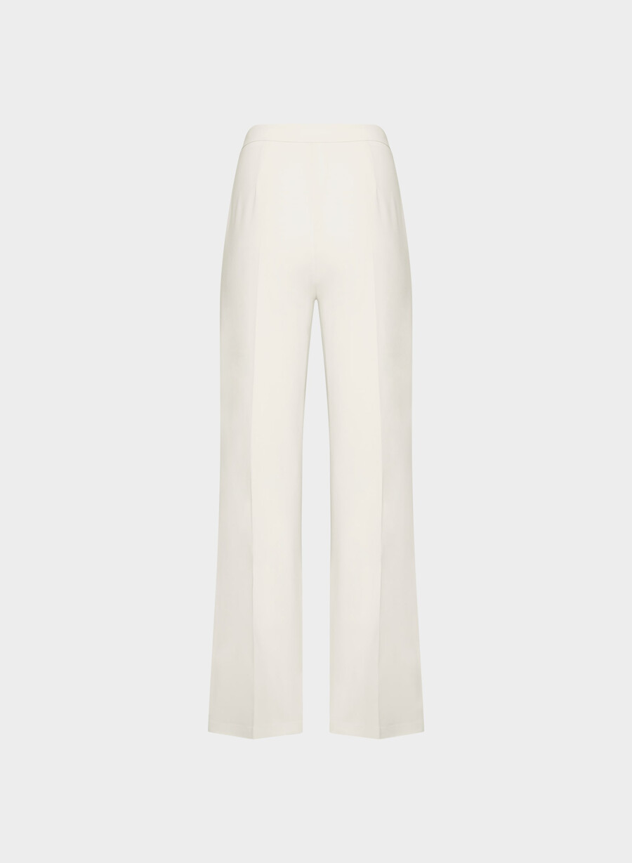 pantaloni leeway - crepe sway vintage alb