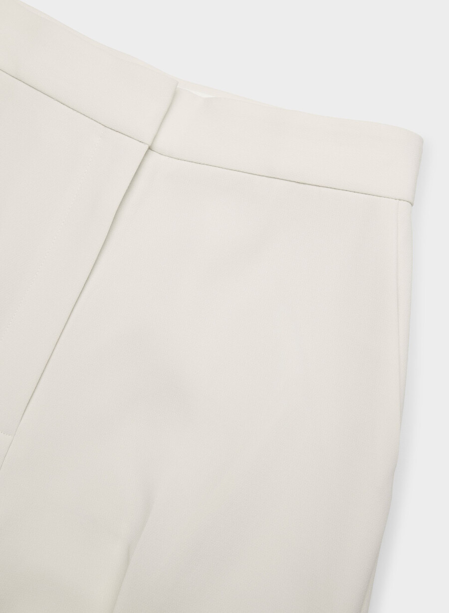 pantaloni leeway - crepe sway vintage alb