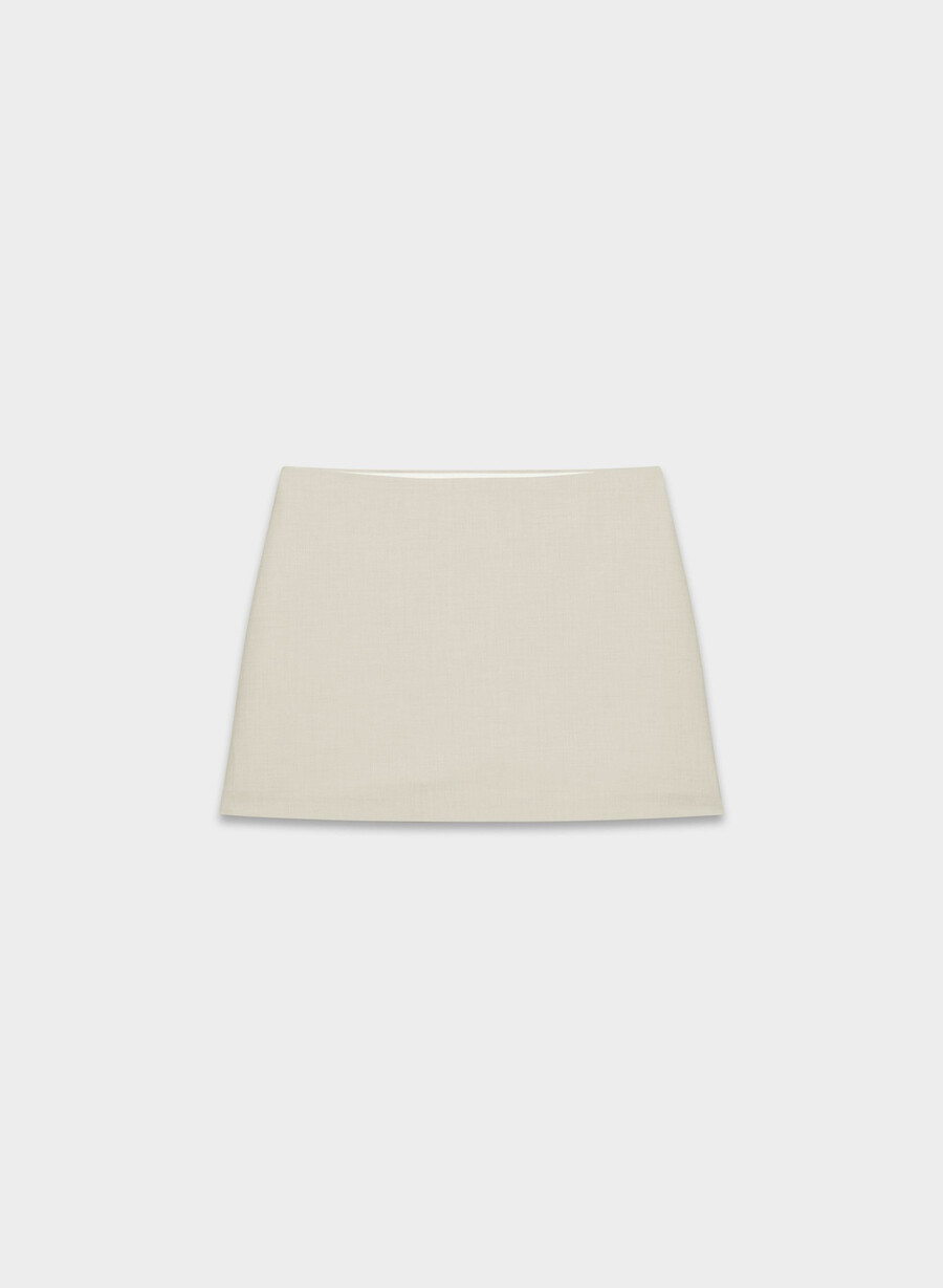 fustă scurtă roundup - ressential light heather matte pearl