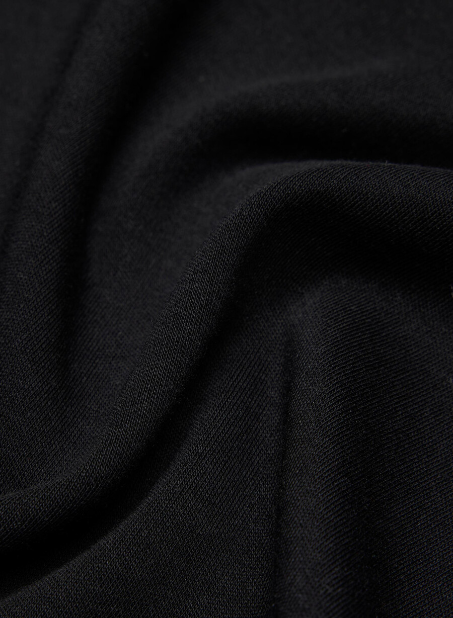 tricou funcțional interlock din bumbac negru