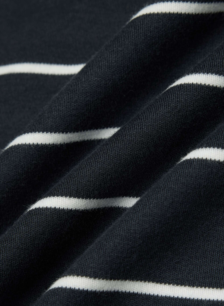 tricou interlock din bumbac pegasus bleumarin Întunecatalb