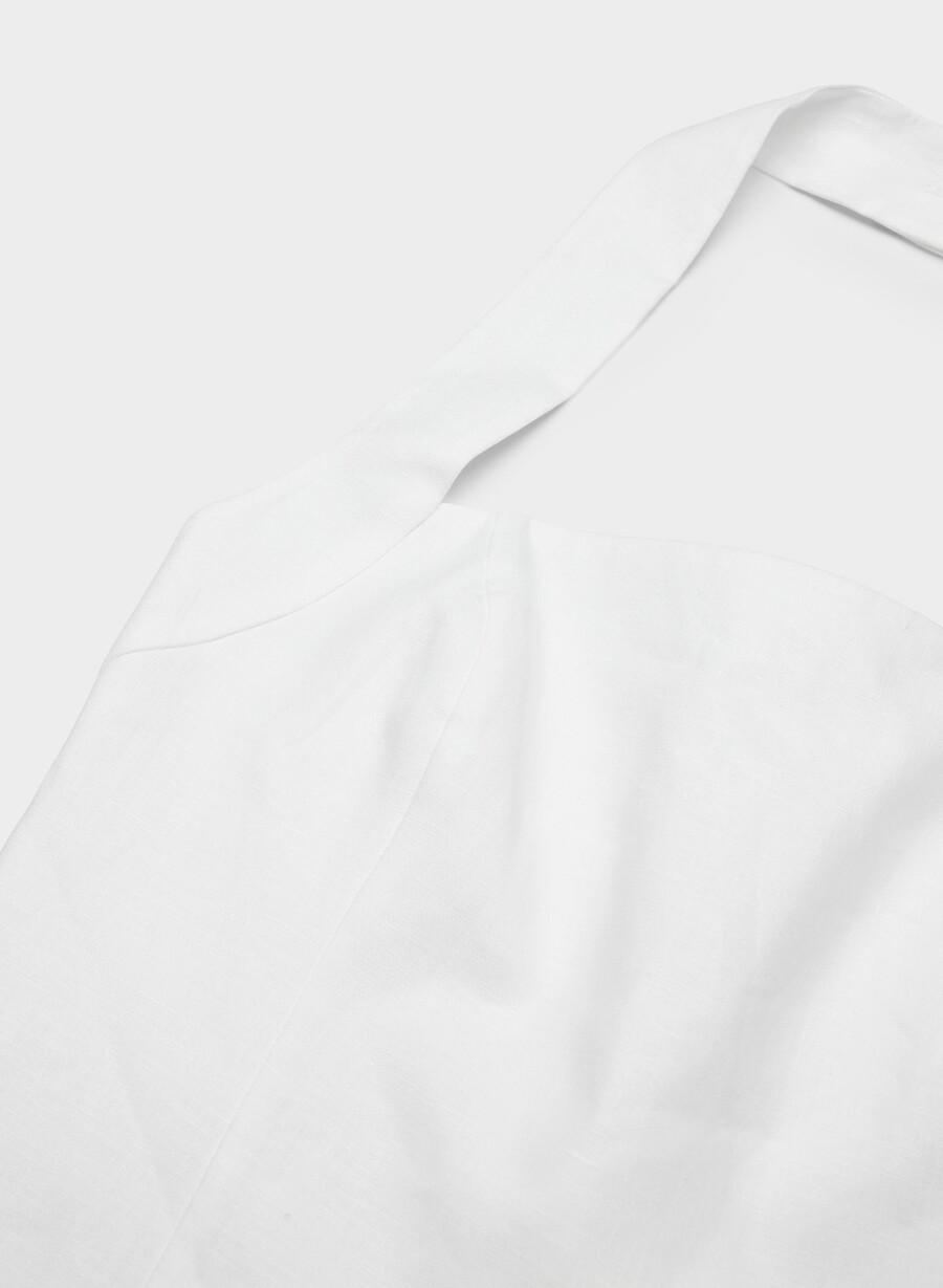 top whisper linen halter alb