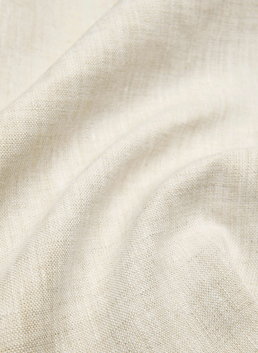 top whisper linen cu imprimeu halter natural ecru