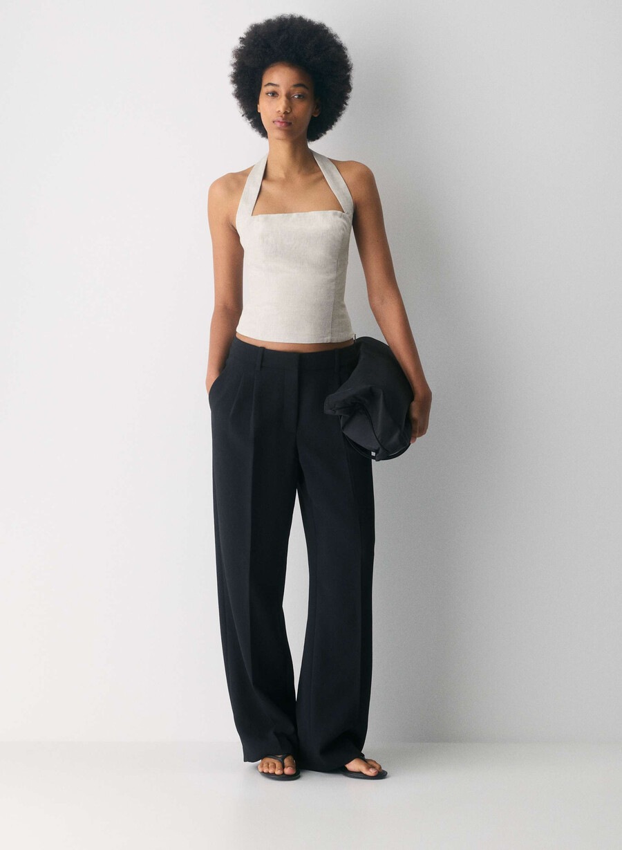 top halter din in whisper nevopsit ecru