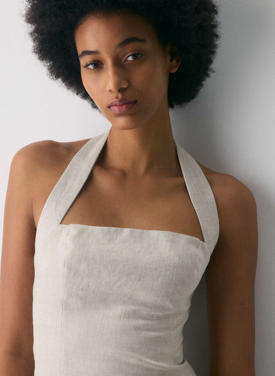 top halter din in whisper nevopsit ecru