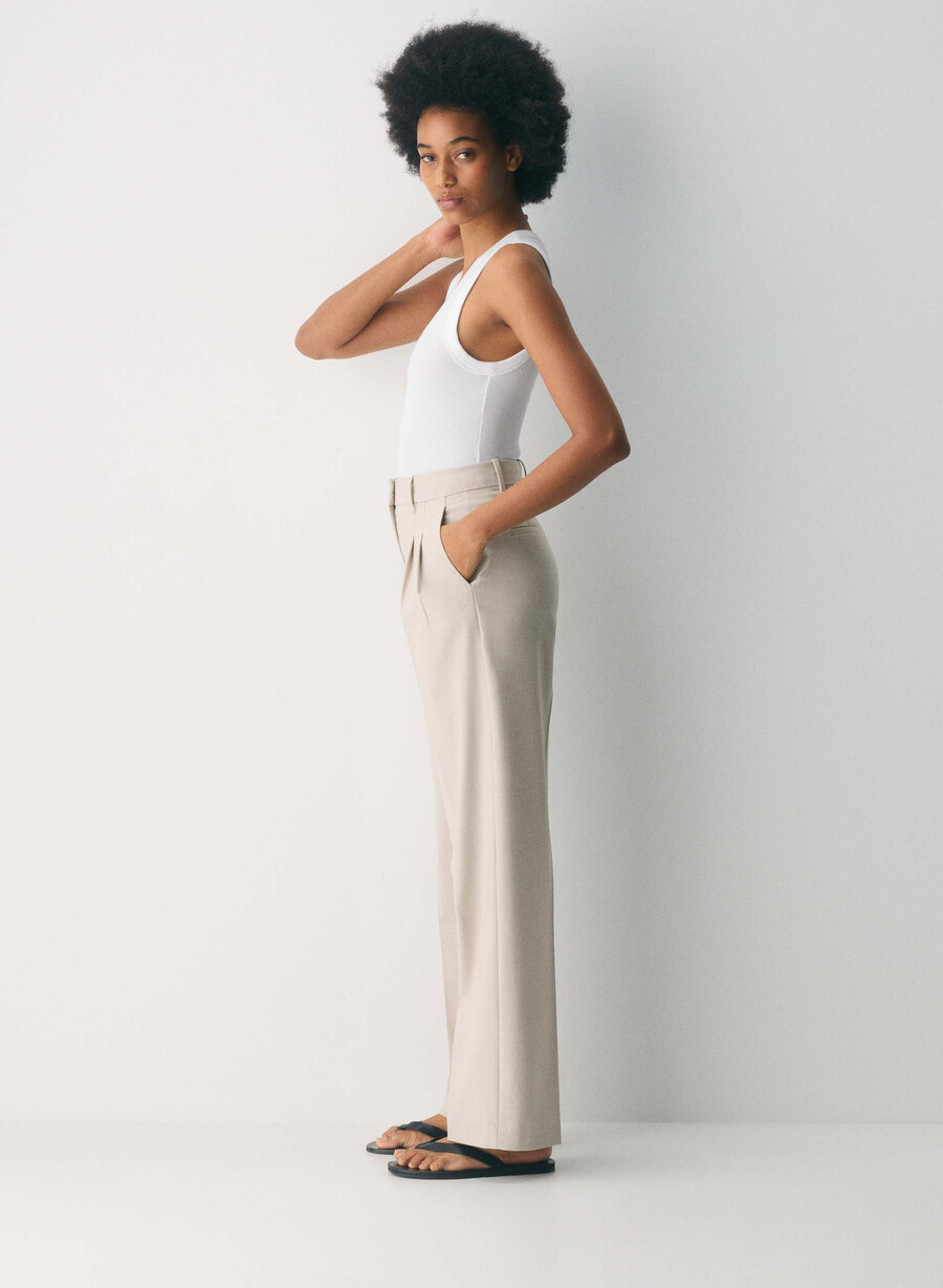 pantalonii fără efort - ressential light heather matte pearl