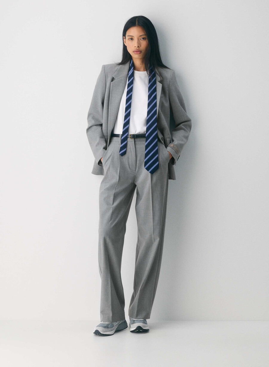 pantalonii effortless - ressential gri închis deschis heather