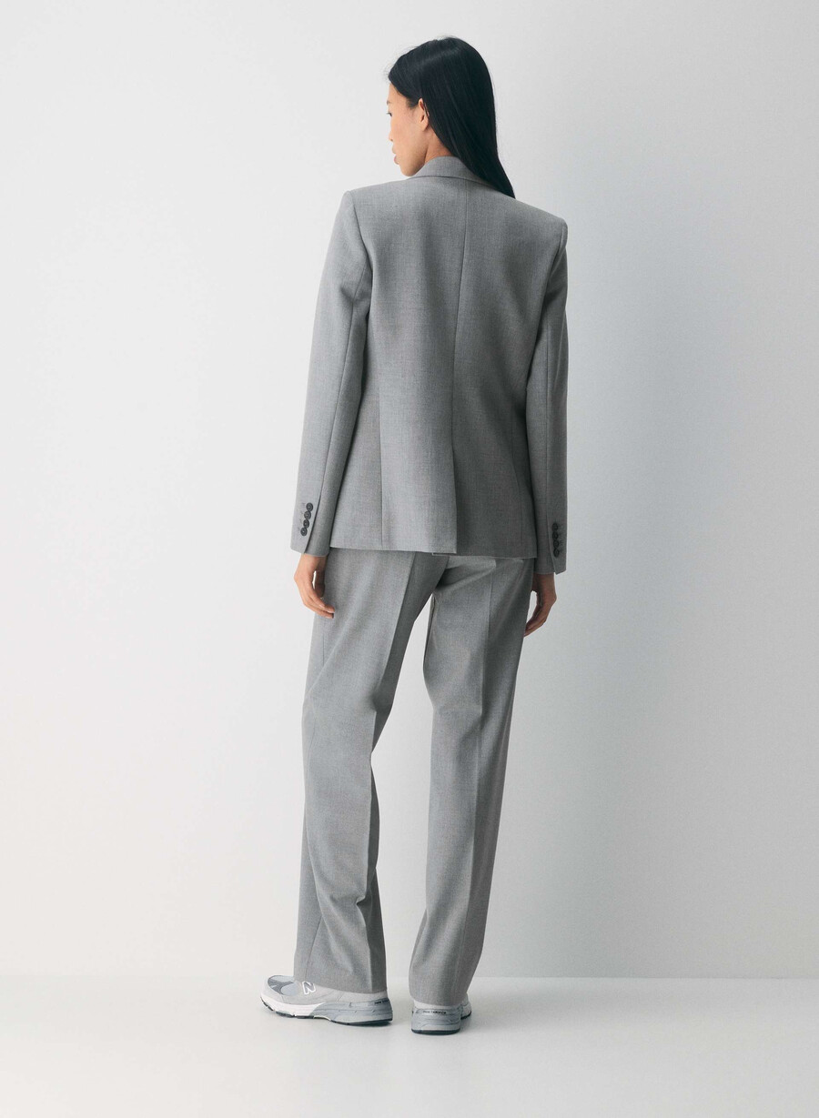 pantalonii effortless - ressential gri închis deschis heather