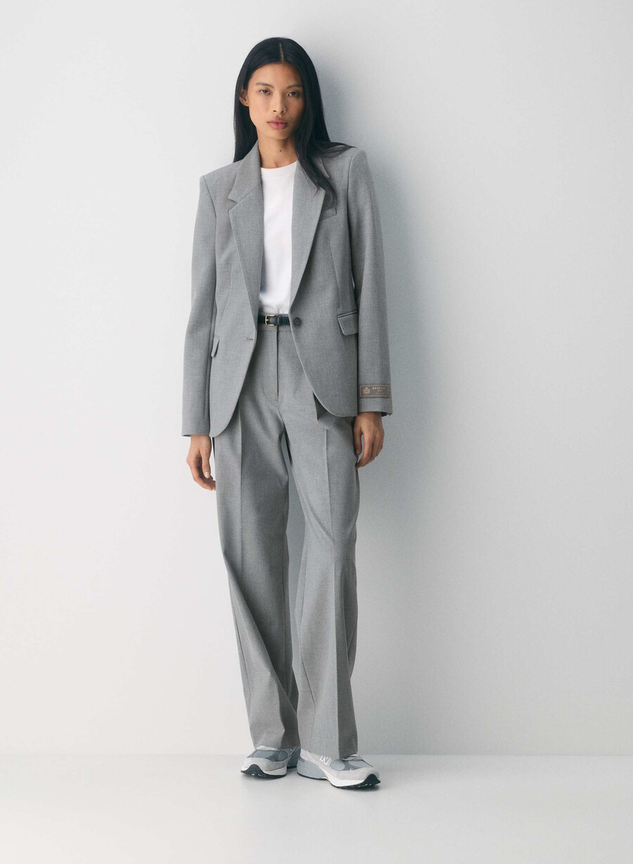 pantalonii effortless - ressential gri închis deschis heather