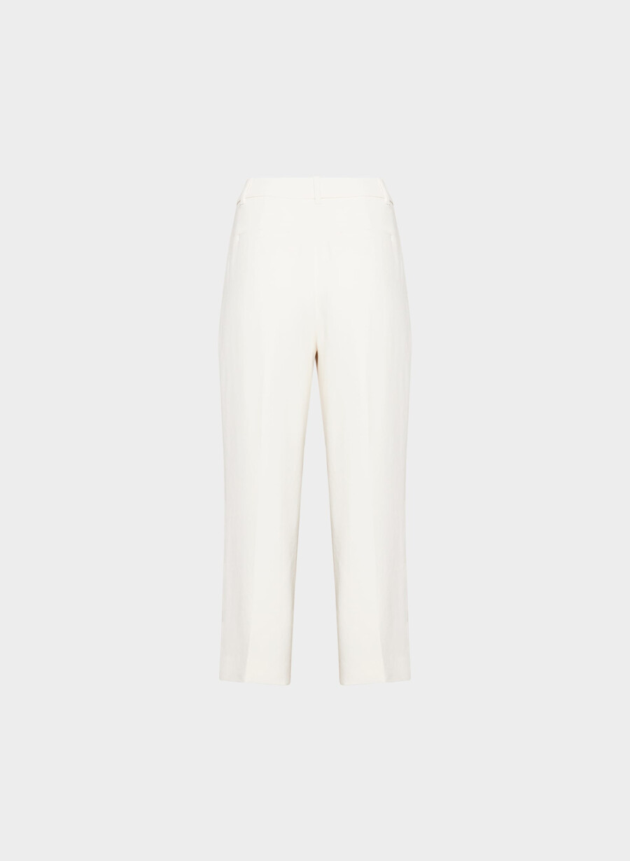 pantalonii scurți the effortless pant cu croială curbată - crepette culoare deschisĂ de mesteacĂn