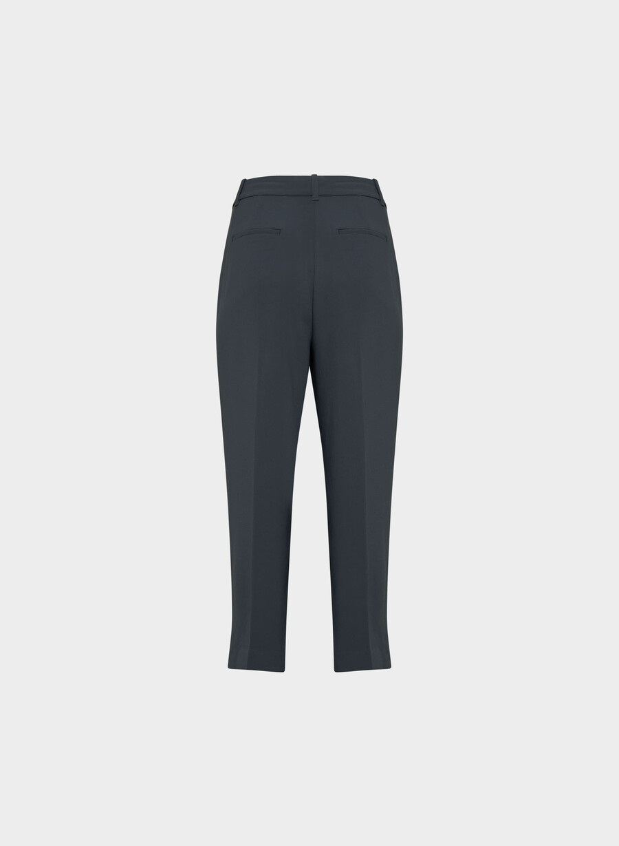 pantalonii scurți the effortless pant cu croială curbată - crepette bleumarin Închis