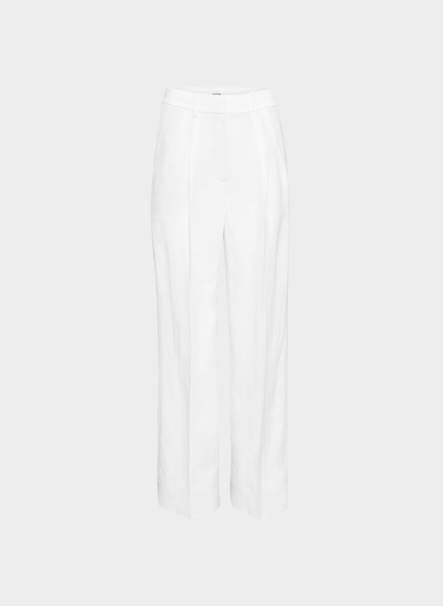 pantalonii effortless pant cu croială curbată - cruiselinen alb