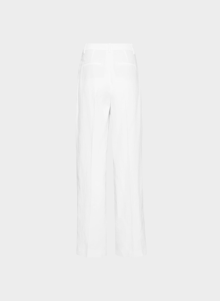 pantalonii effortless pant cu croială curbată - cruiselinen alb