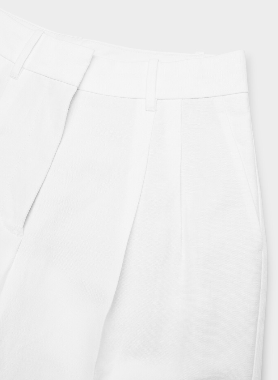 pantalonii effortless pant cu croială curbată - cruiselinen alb