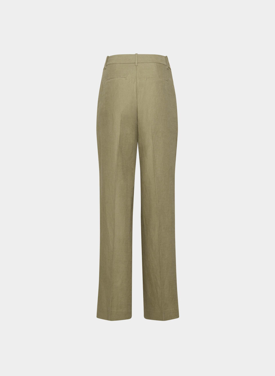 pantalonii effortless pant cu croială curbată - cruiselinen sundried olive