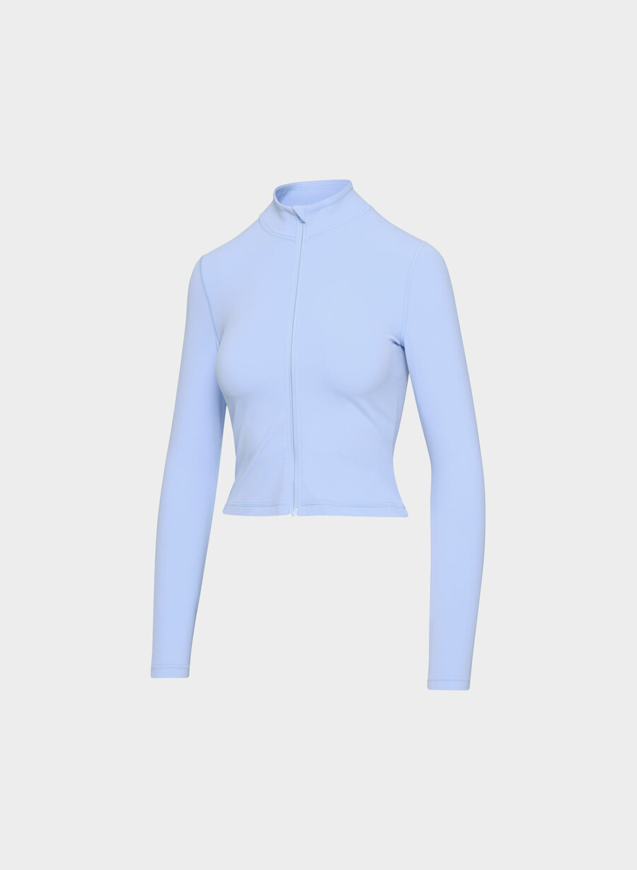 noua bluză butter limit cu fermoar dayflower blue