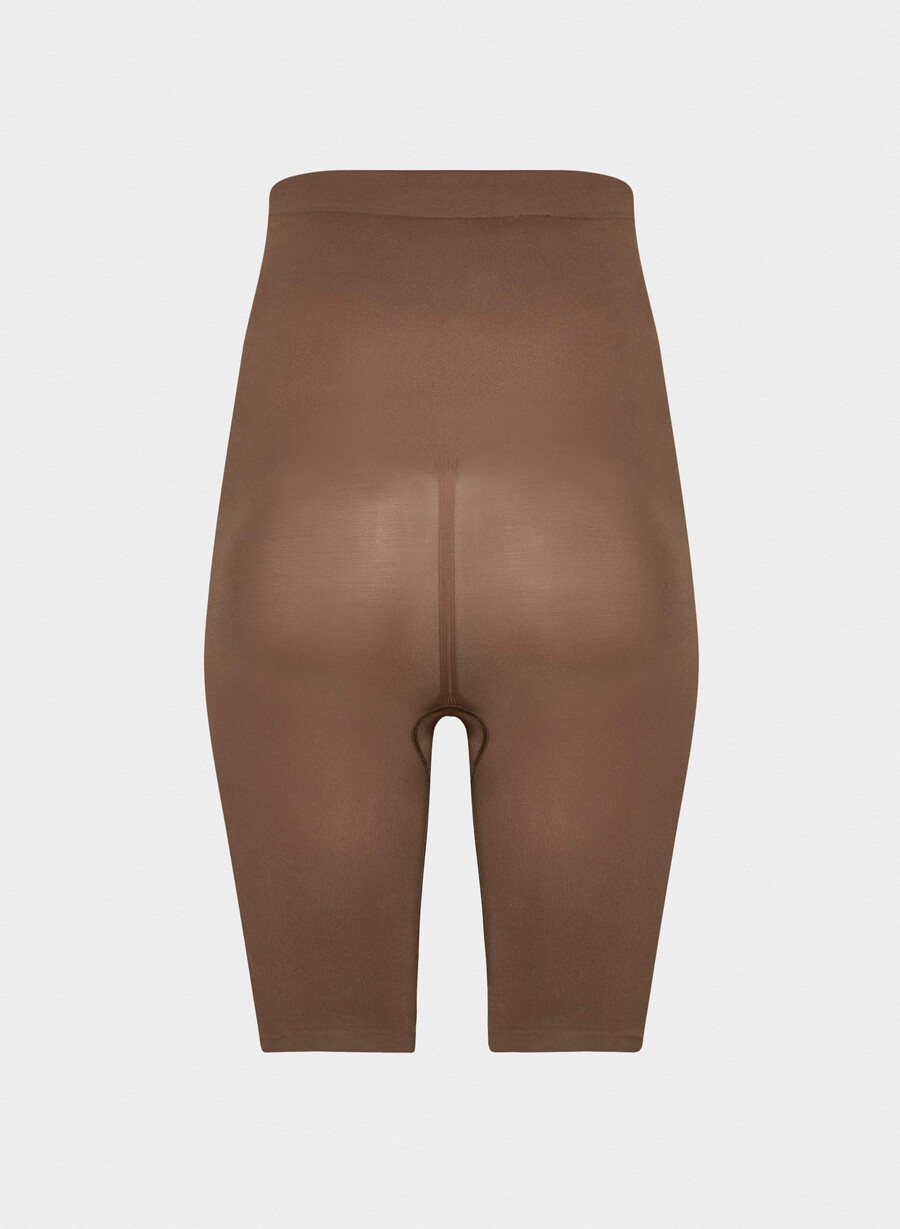 shapeenhance short cu talie înaltă fără cusături cocoa bean