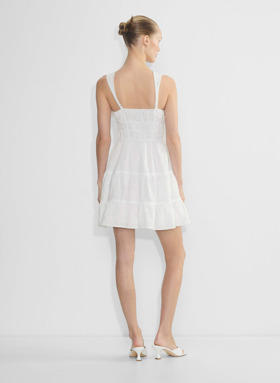 rochie martine din in albĂ