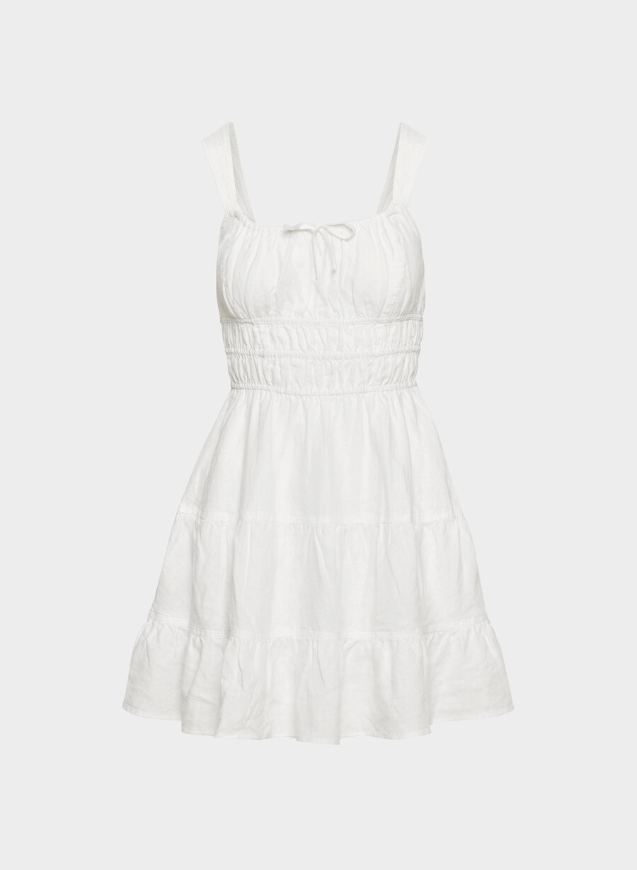 rochie martine din in albĂ