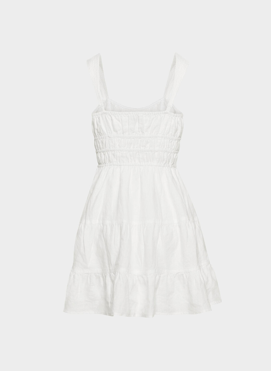 rochie martine din in albĂ