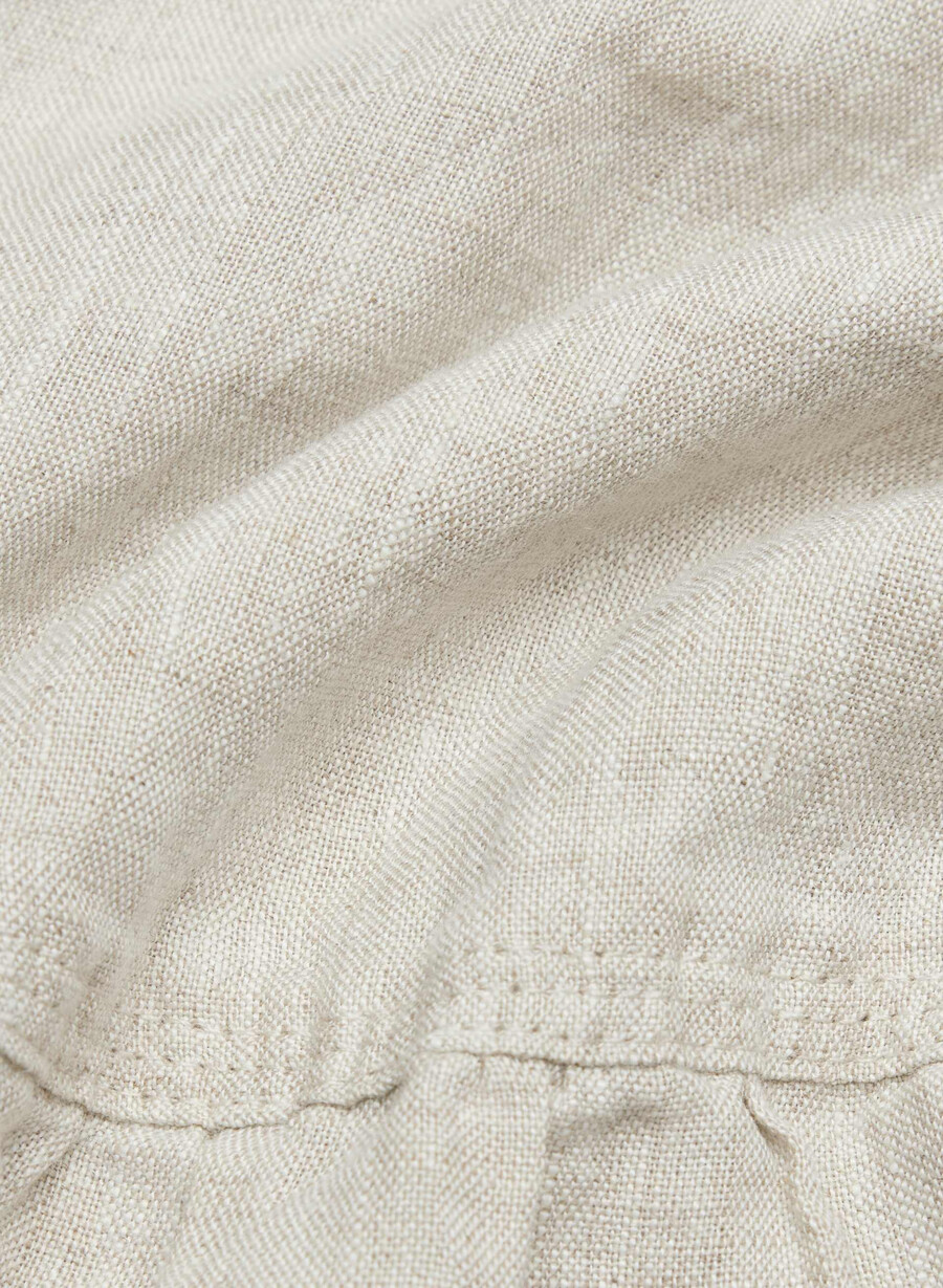 rochie martine din in natural ecru