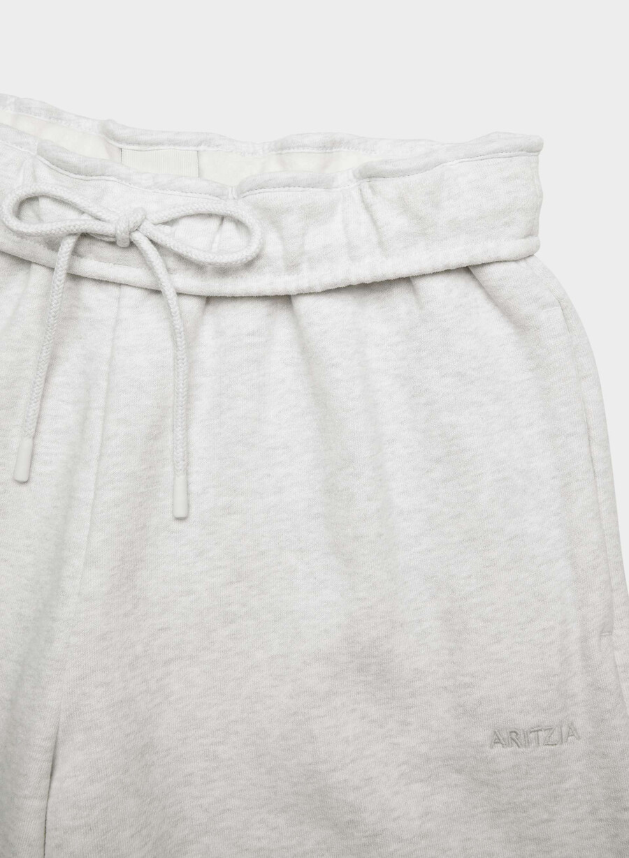 jachetă de trening cozy sweatfleece mega foldover baggy alb-negru