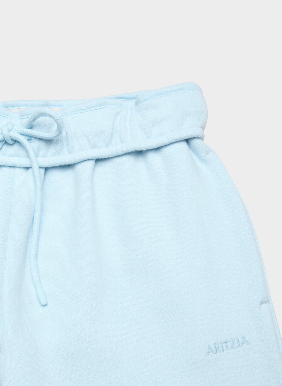 pantaloni jogger largi pliabili cozy sweatfleece villa blue