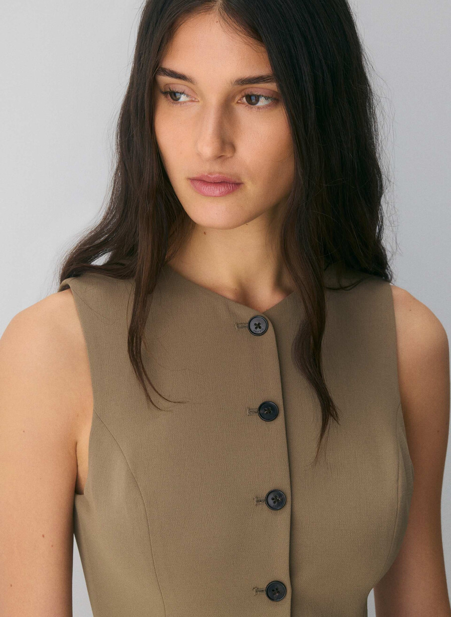 rochie regal - crepette folio brown