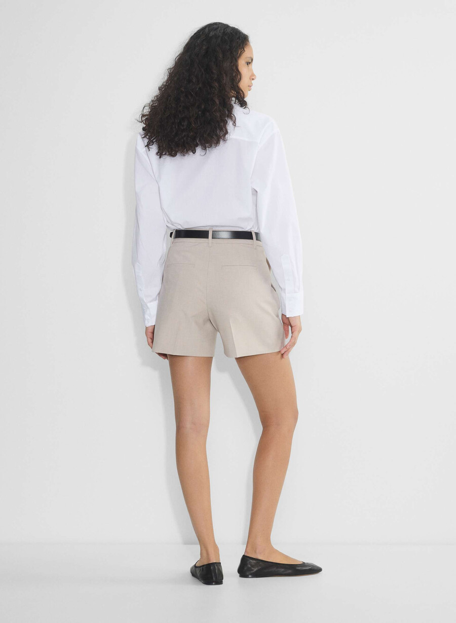 pantaloni scurți the effortless short pentru coapsă medie - ressential light heather matte pearl