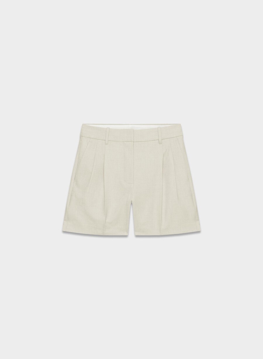 pantaloni scurți the effortless short pentru coapsă medie - ressential light heather matte pearl