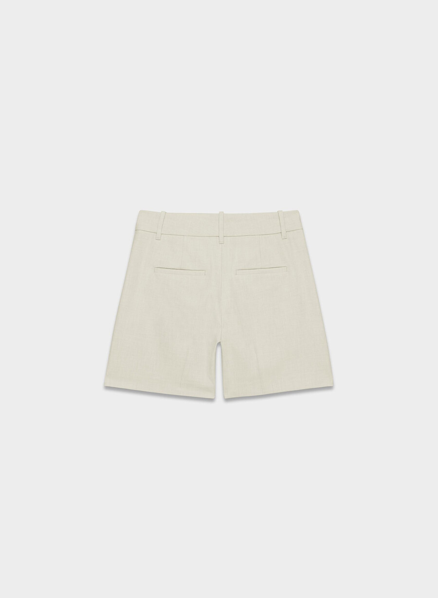 pantaloni scurți the effortless short pentru coapsă medie - ressential light heather matte pearl