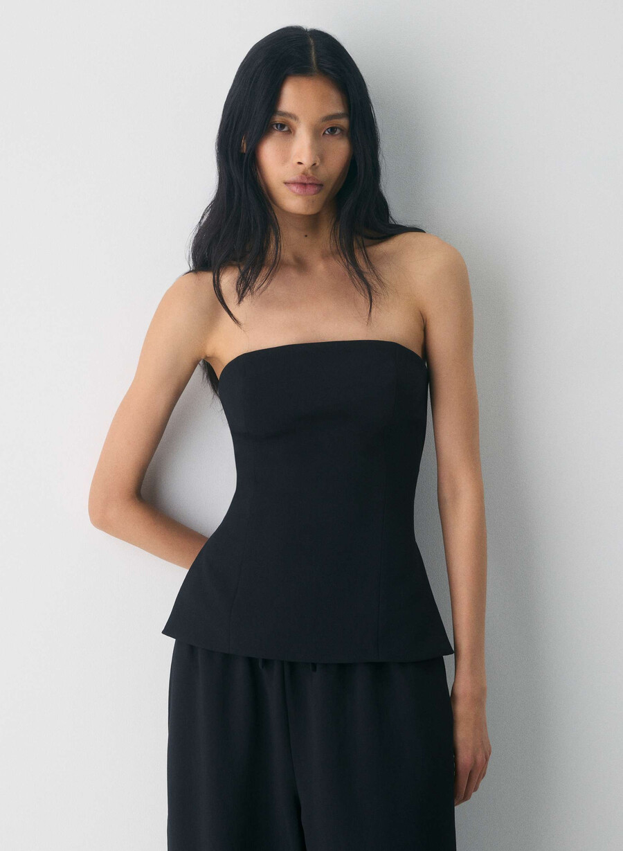 top tubular posh - crepette negru