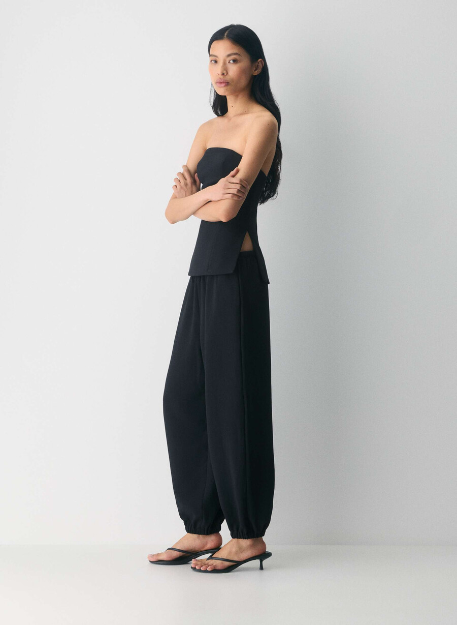 top tubular posh - crepette negru