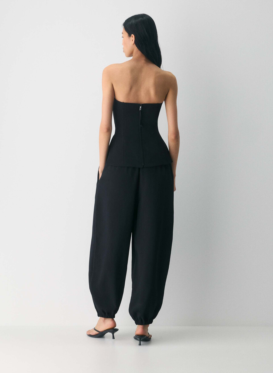 top tubular posh - crepette negru