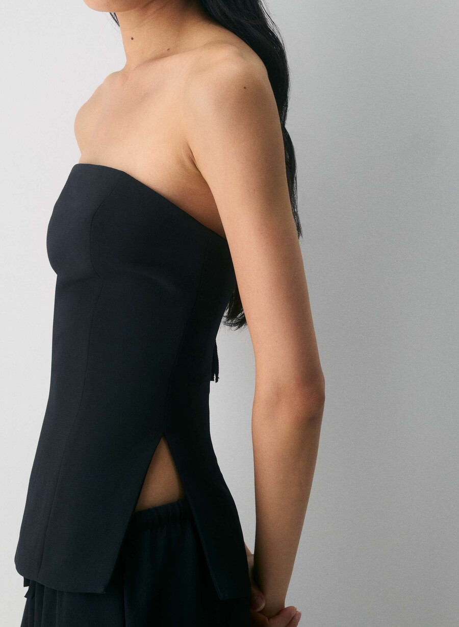 top tubular posh - crepette negru