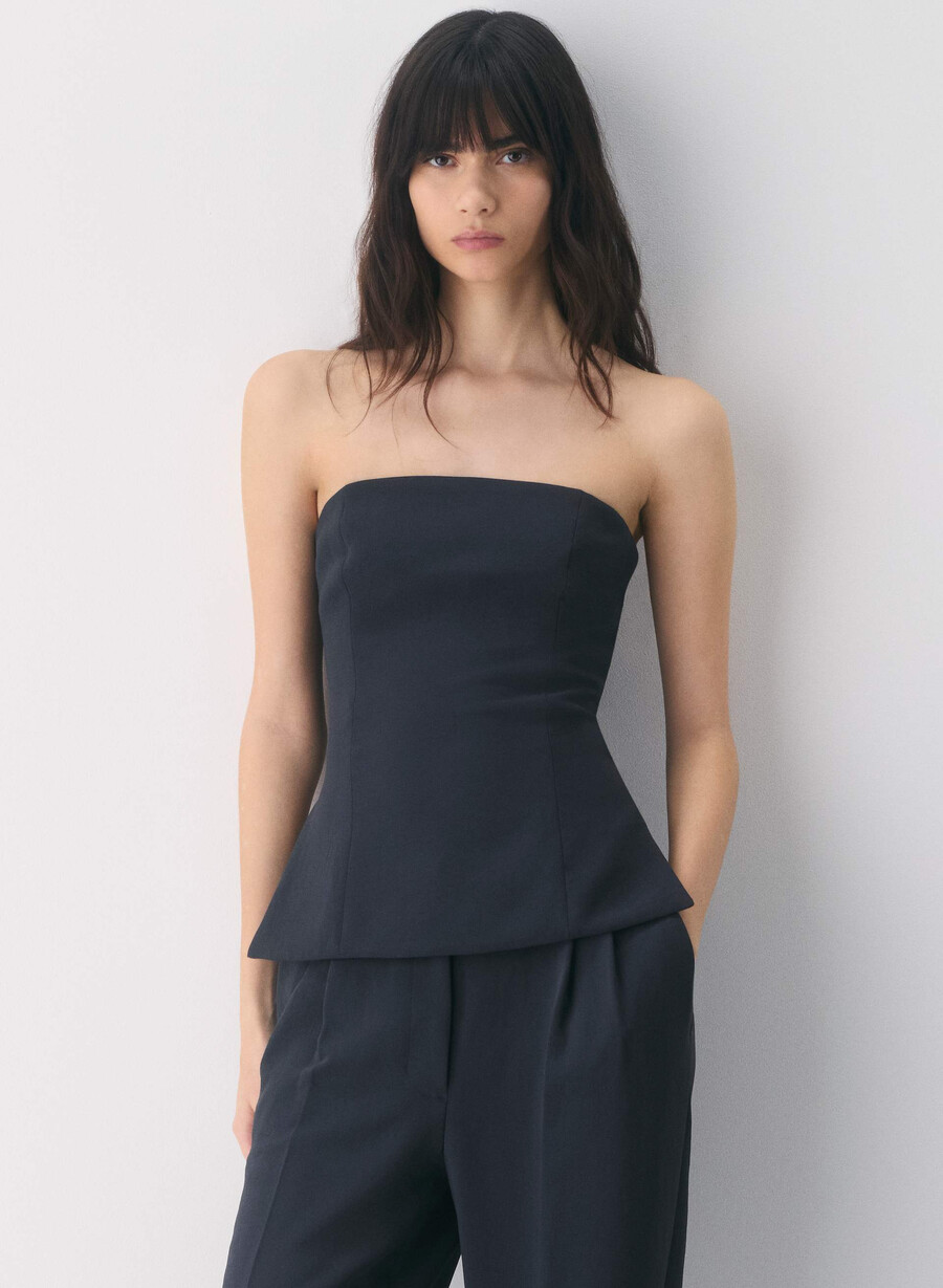 top tubular posh - crepette bleumarin bleumarin Închis