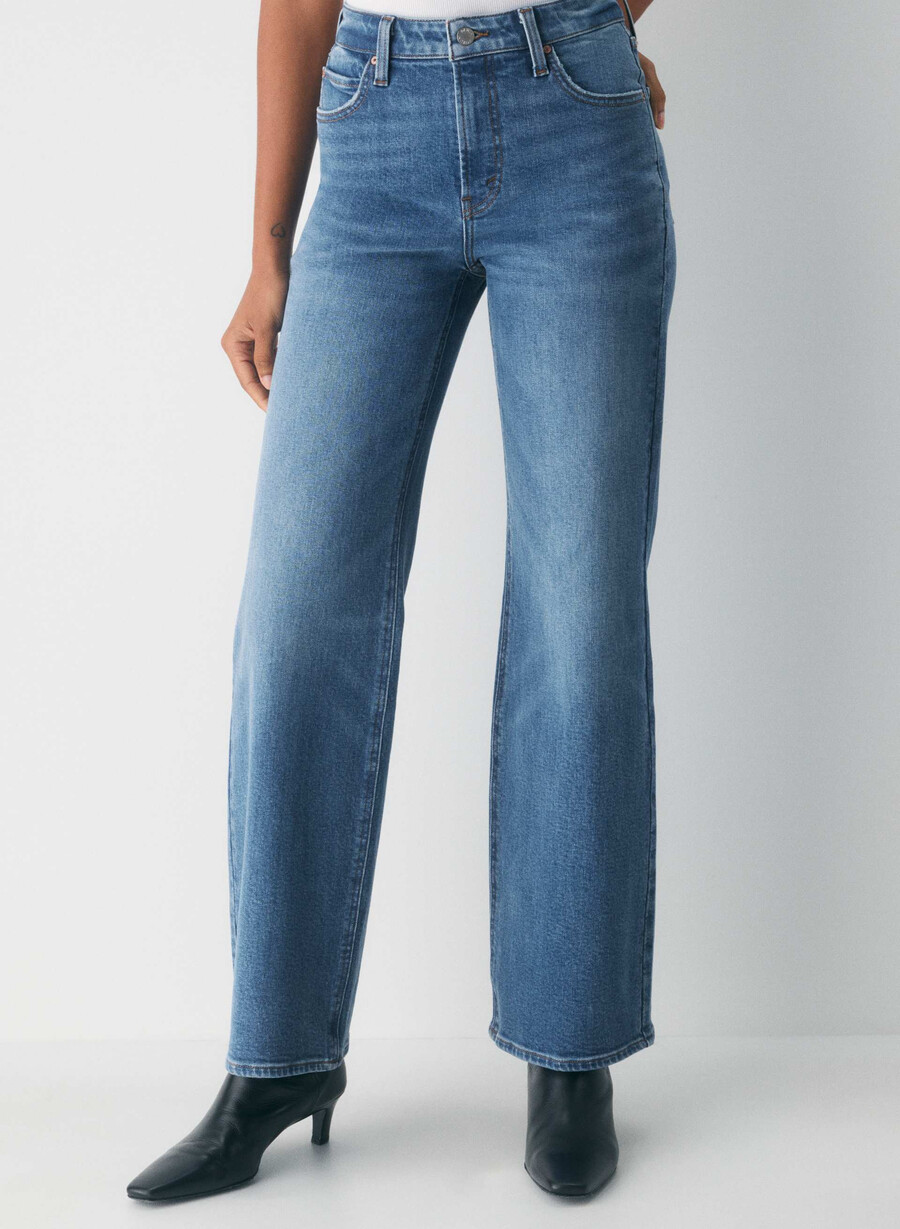 denim forum blugi largi cu talie înaltă model anii 90 model kiss n tell black 5 ani