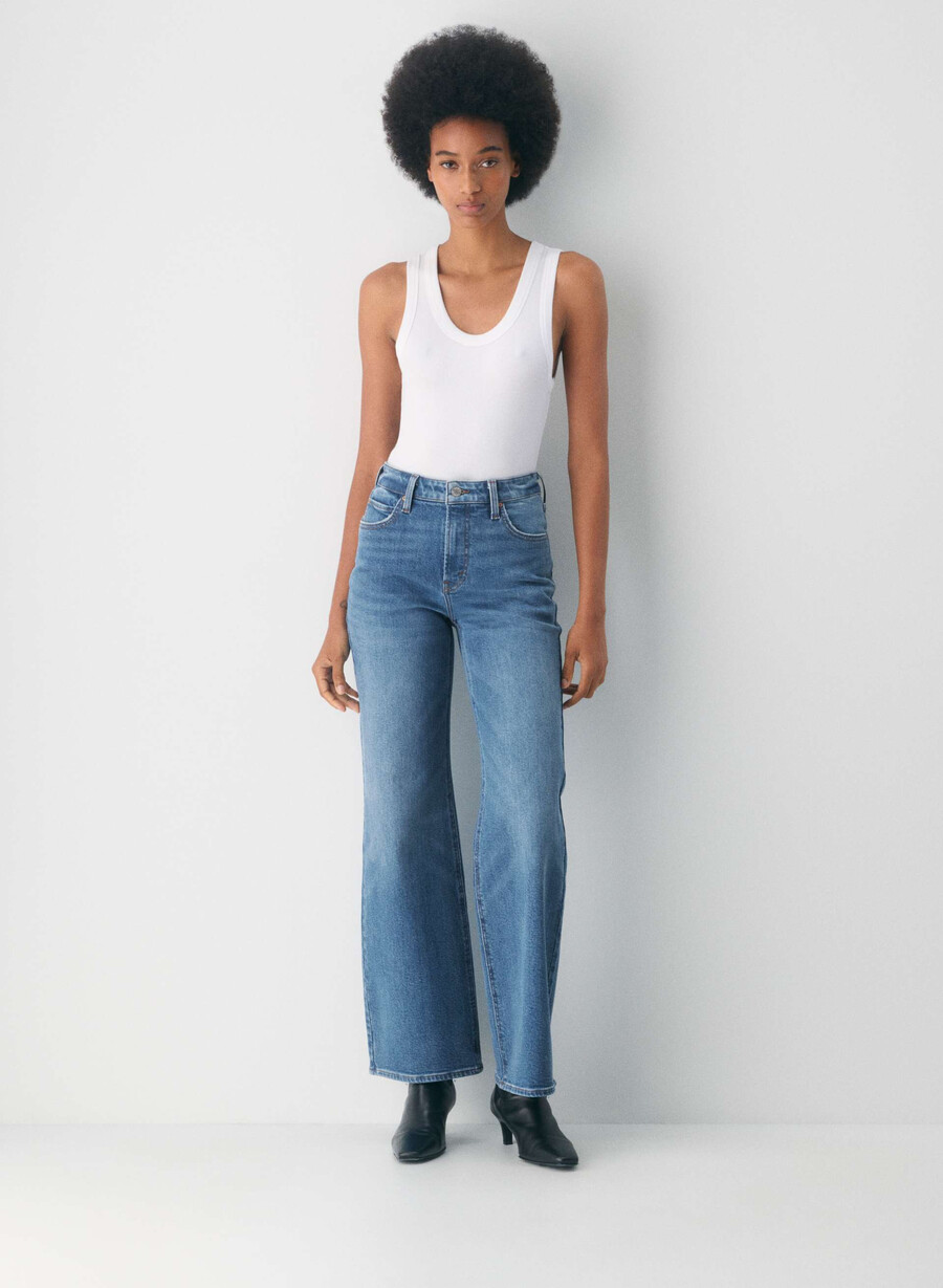 denim forum blugi largi cu talie înaltă model anii 90 model kiss n tell black 5 ani