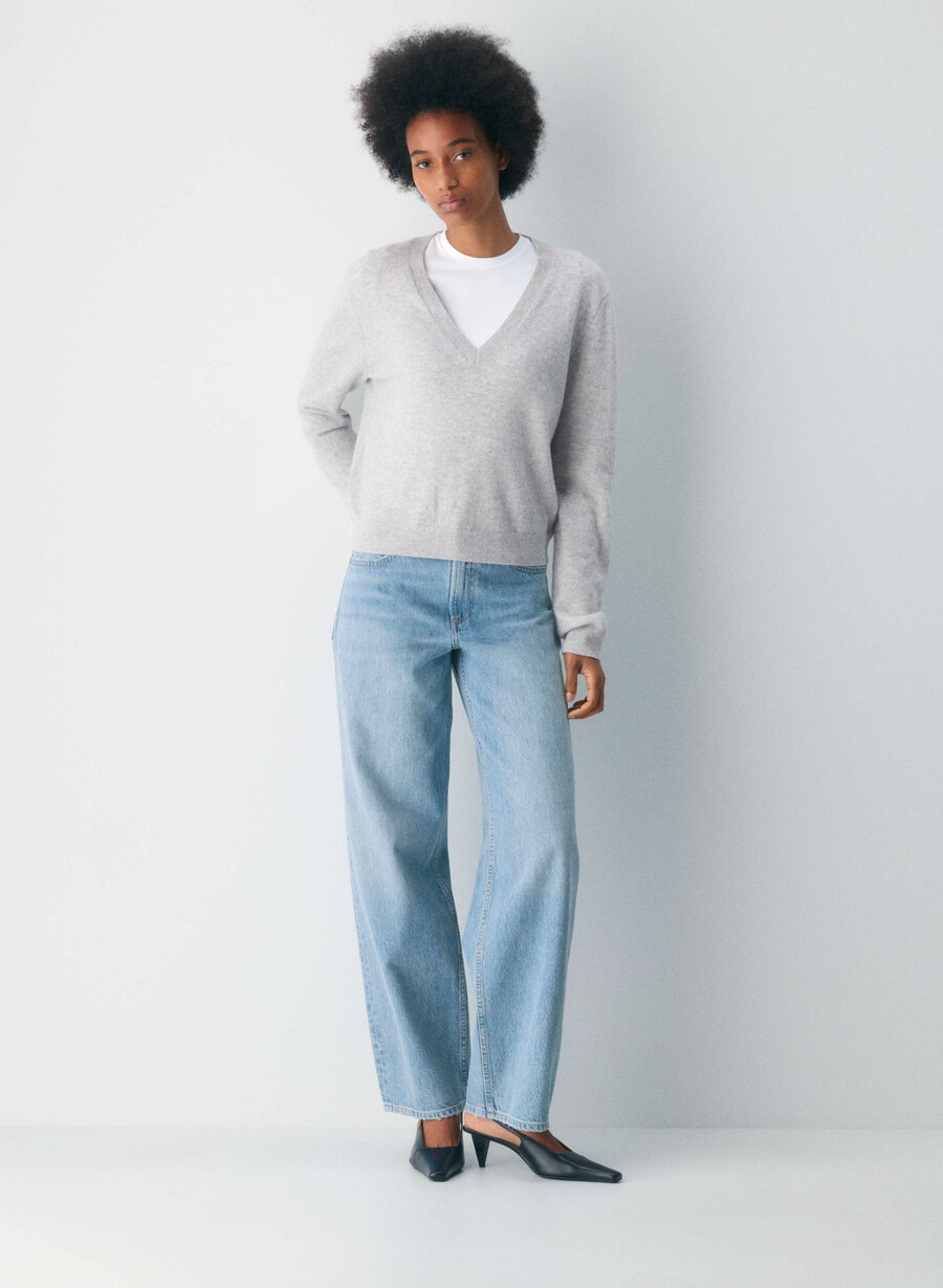 denim forum blugi vintage din anii 90 cu talie joasă largi conici 7 ani bleu taboo