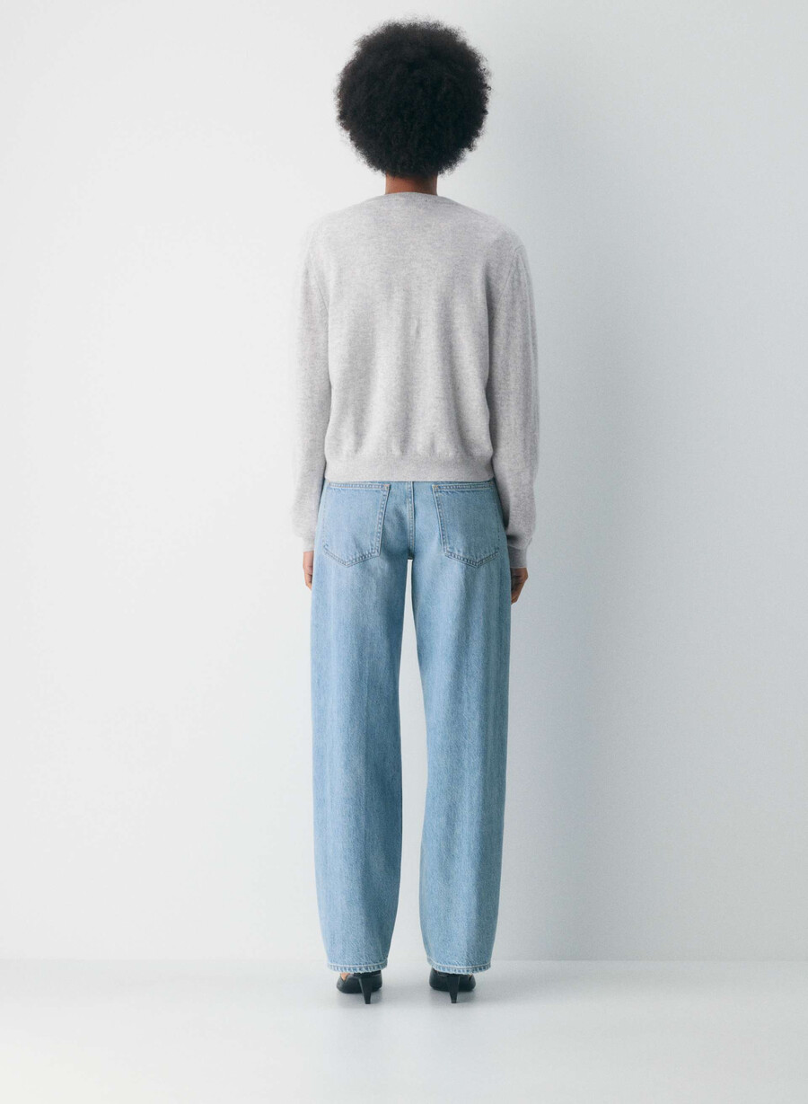 denim forum blugi vintage din anii 90 cu talie joasă largi conici 7 ani bleu taboo
