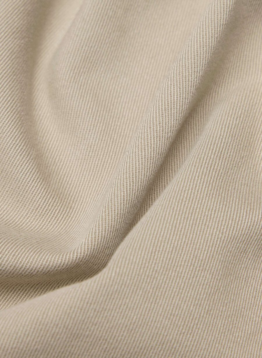 pantaloni chino cu talie medie model morcov spălați tundra taupe